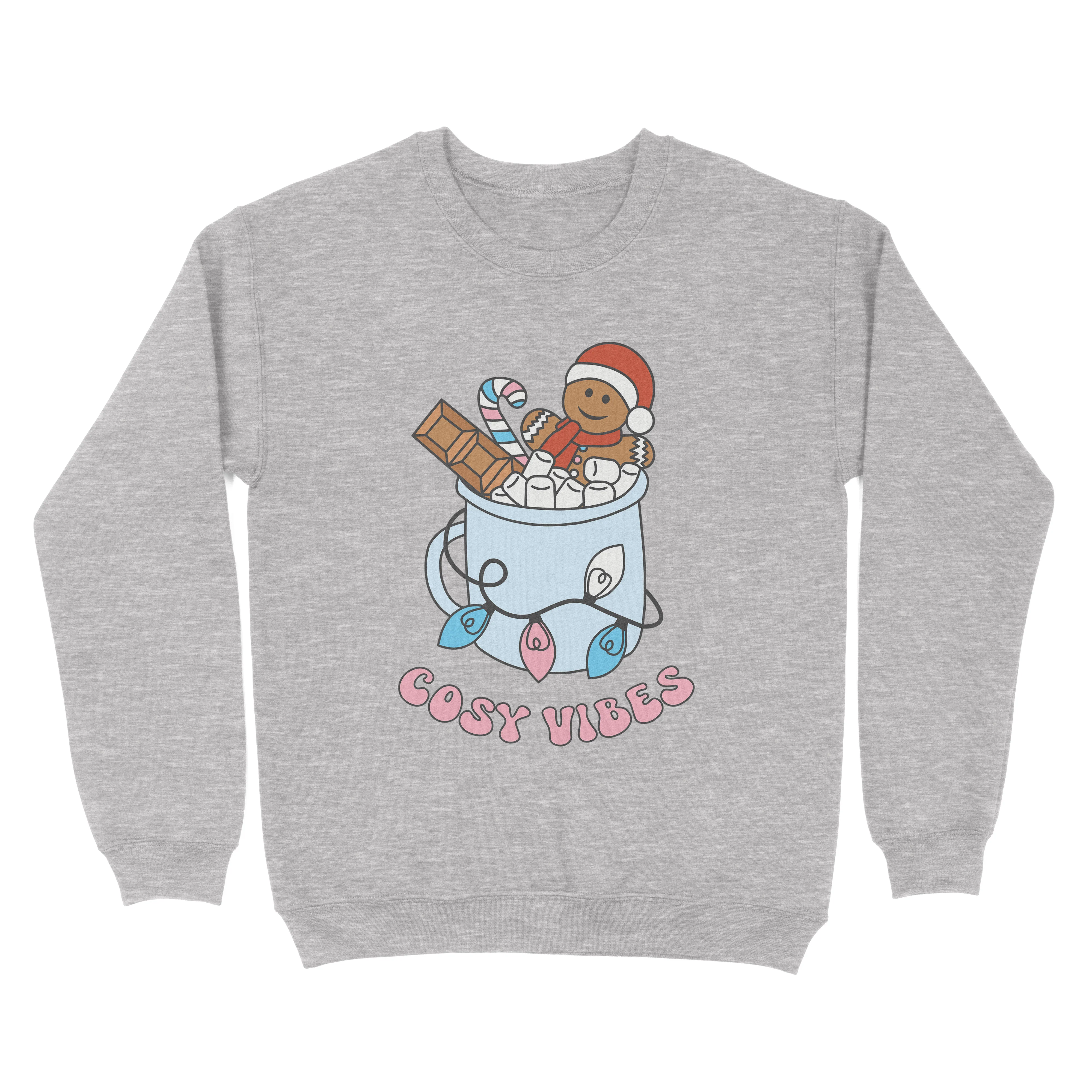 Transgender Cosy Vibes Subtle Pride Christmas Jumper - Image 2
