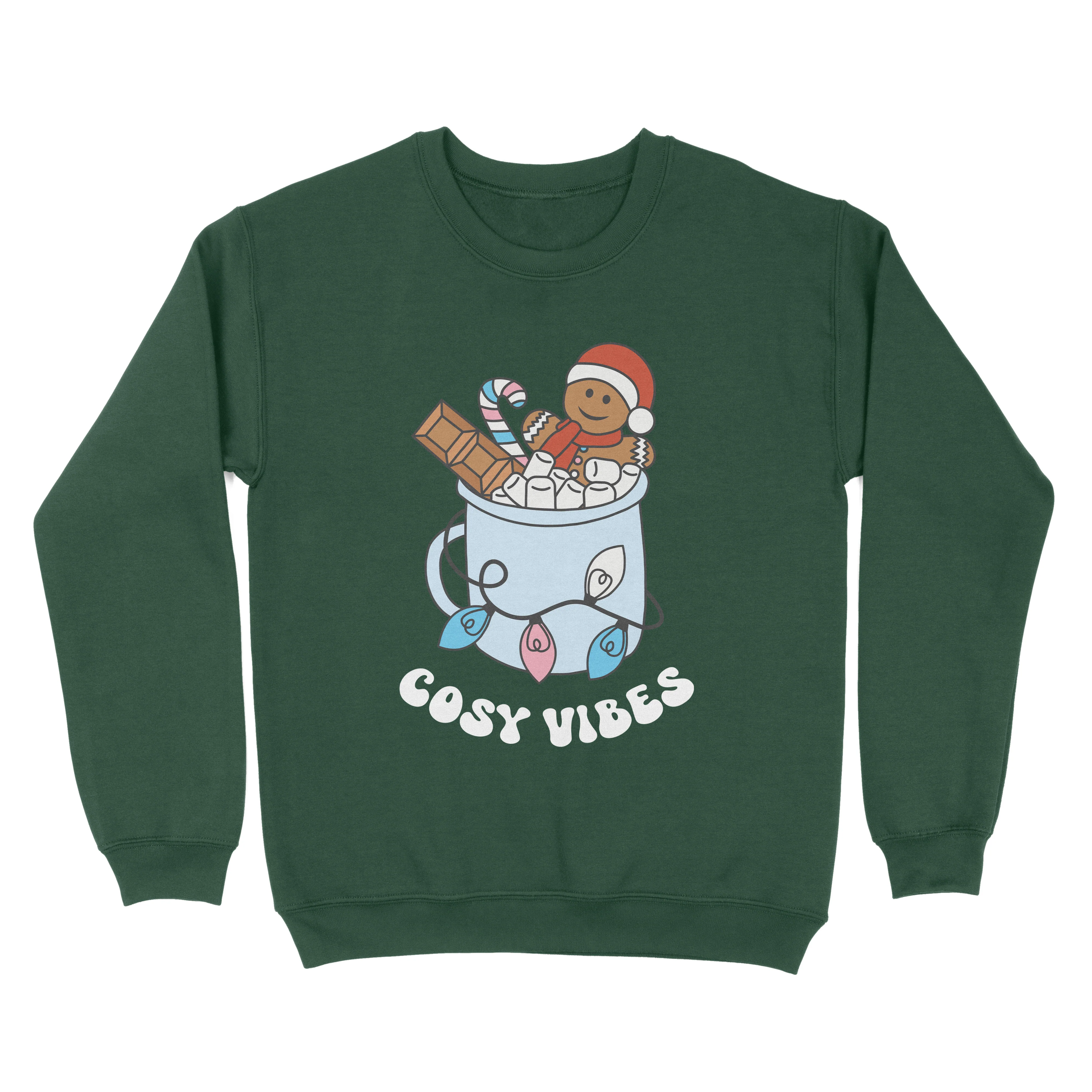 Transgender Cosy Vibes Subtle Pride Christmas Jumper - Image 3