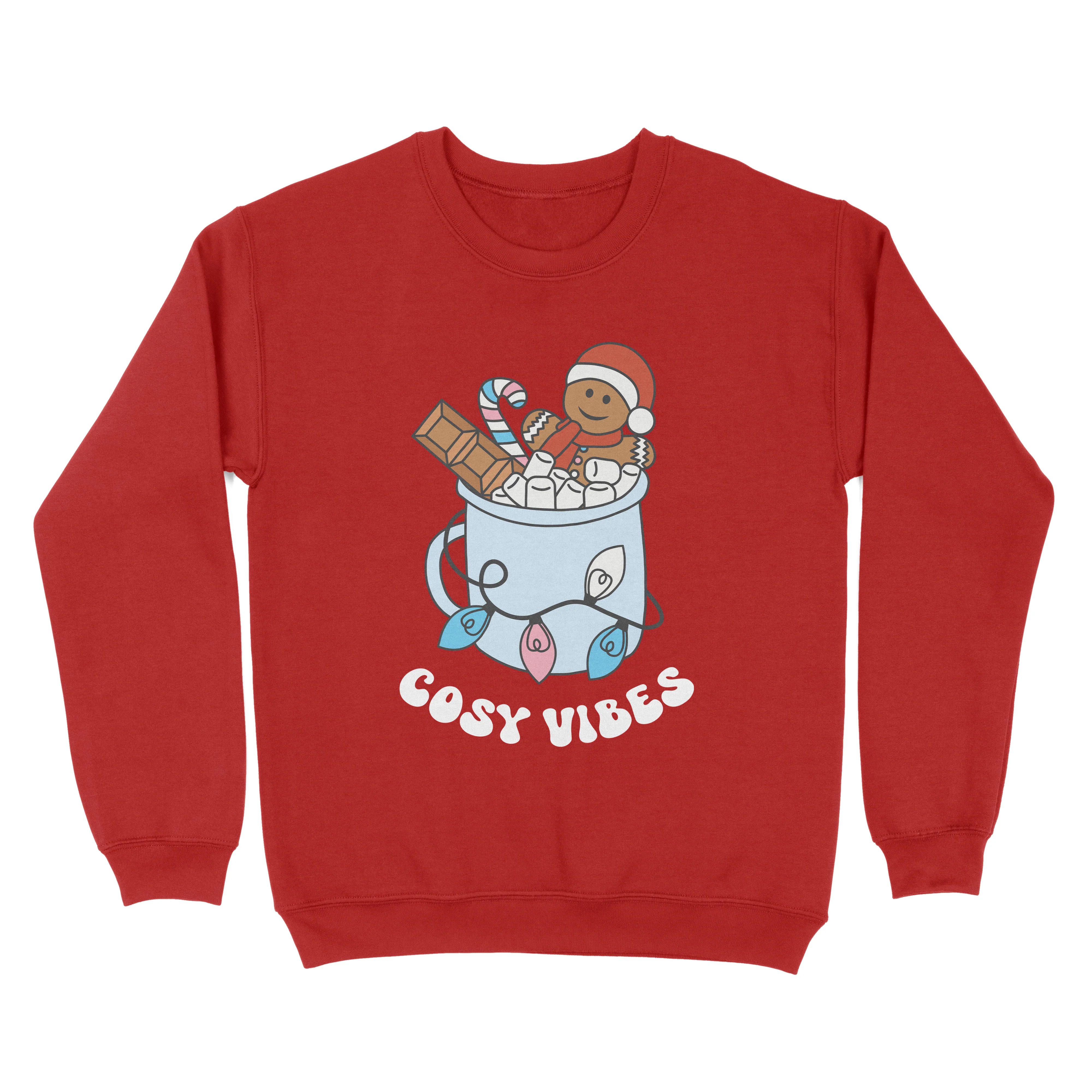 Transgender Cosy Vibes Subtle Pride Christmas Jumper - Image 4