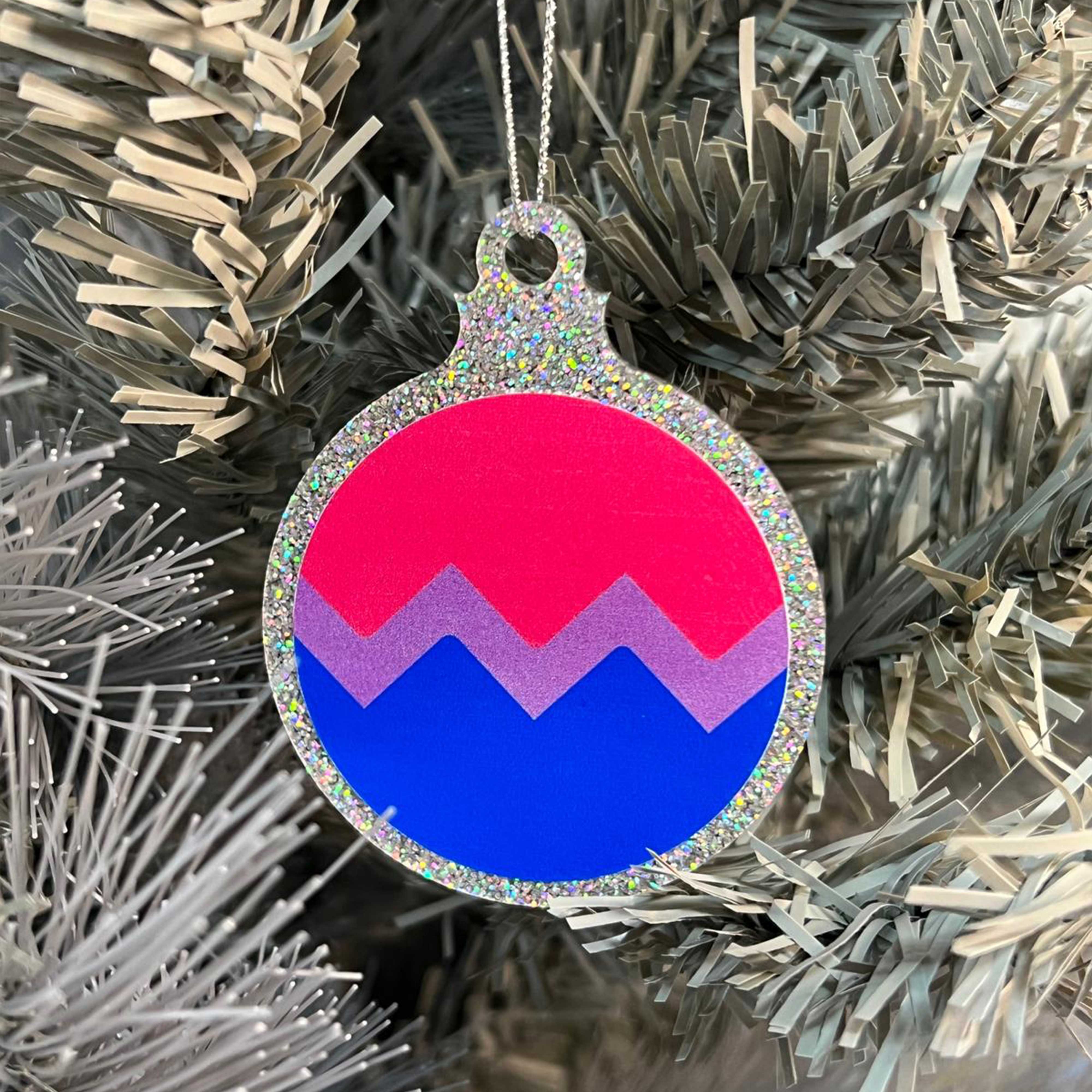 Transgender Pride Flag Christmas Bauble - Image 4