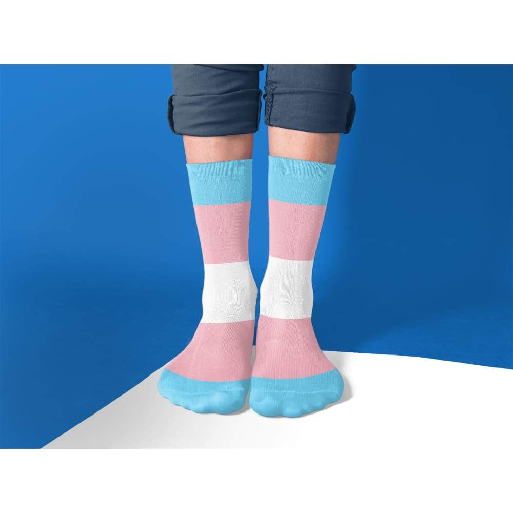 Transgender Pride Flag Tube Socks - Image 2