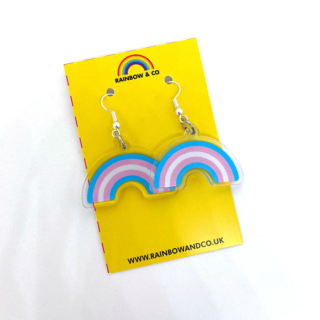 Transgender Rainbow Pride Earrings - Image 3