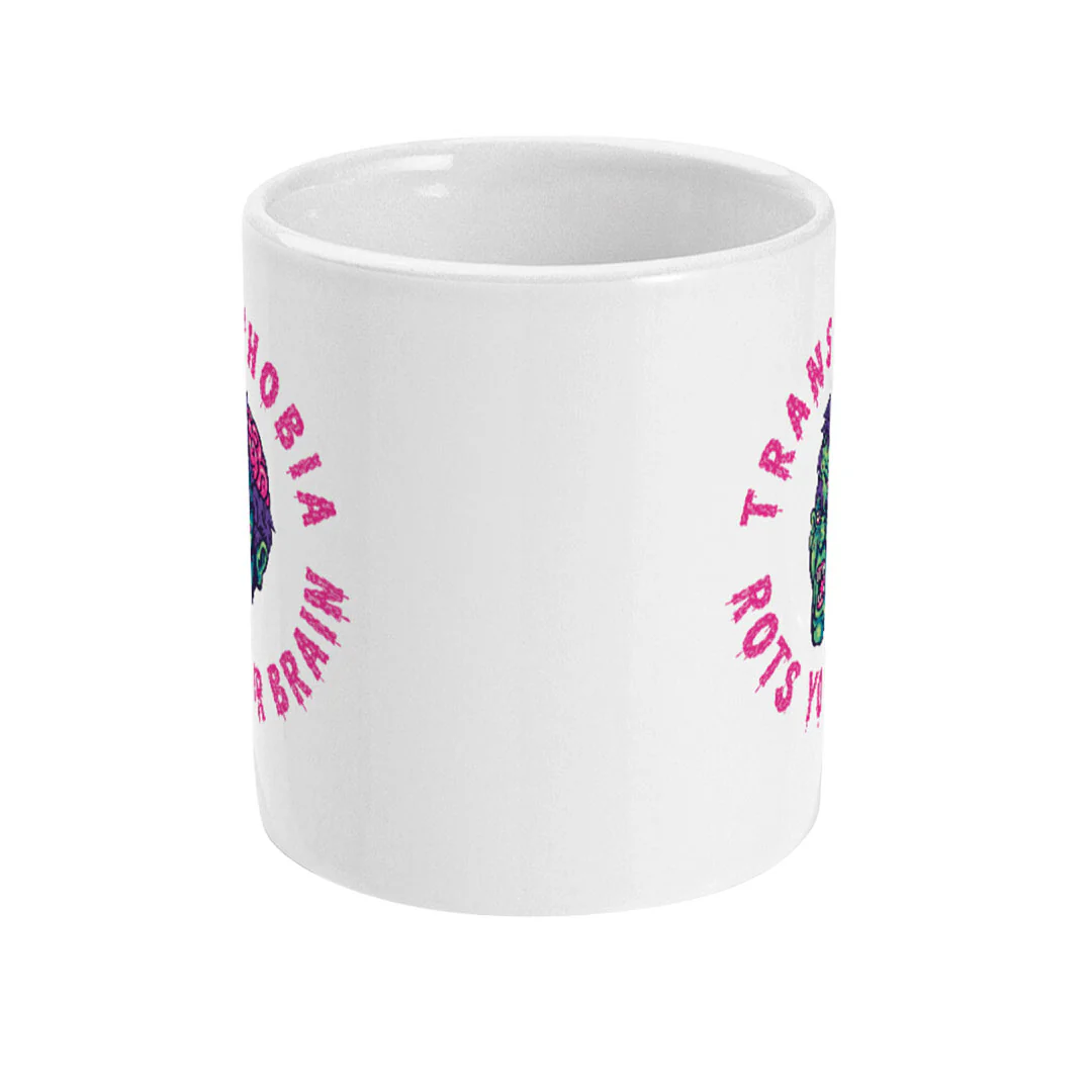 Transphobia Rots Your Brain Coffee Mug - Image 2