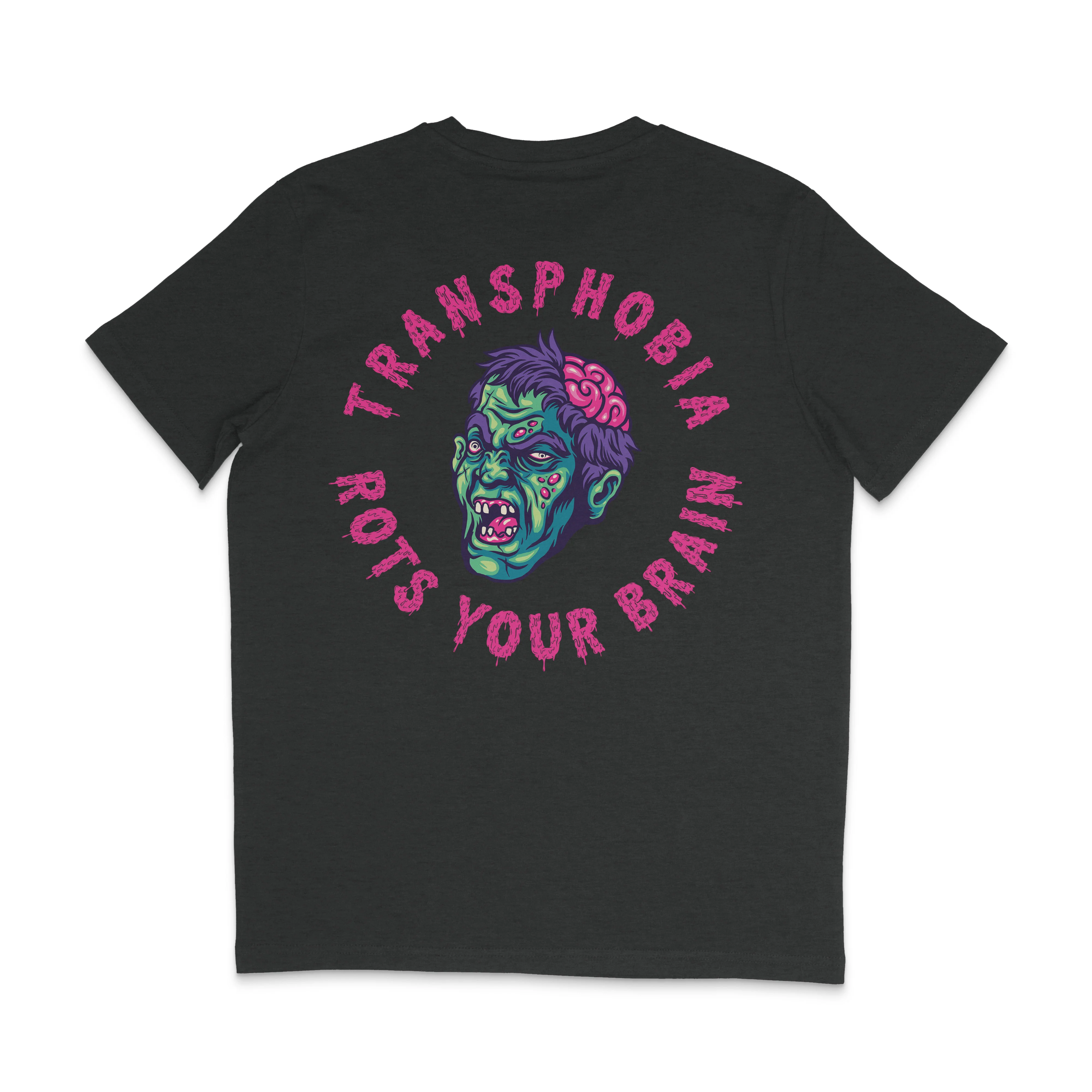 Transphobia Rots Your Brain Halloween Pride Shirt - Image 2
