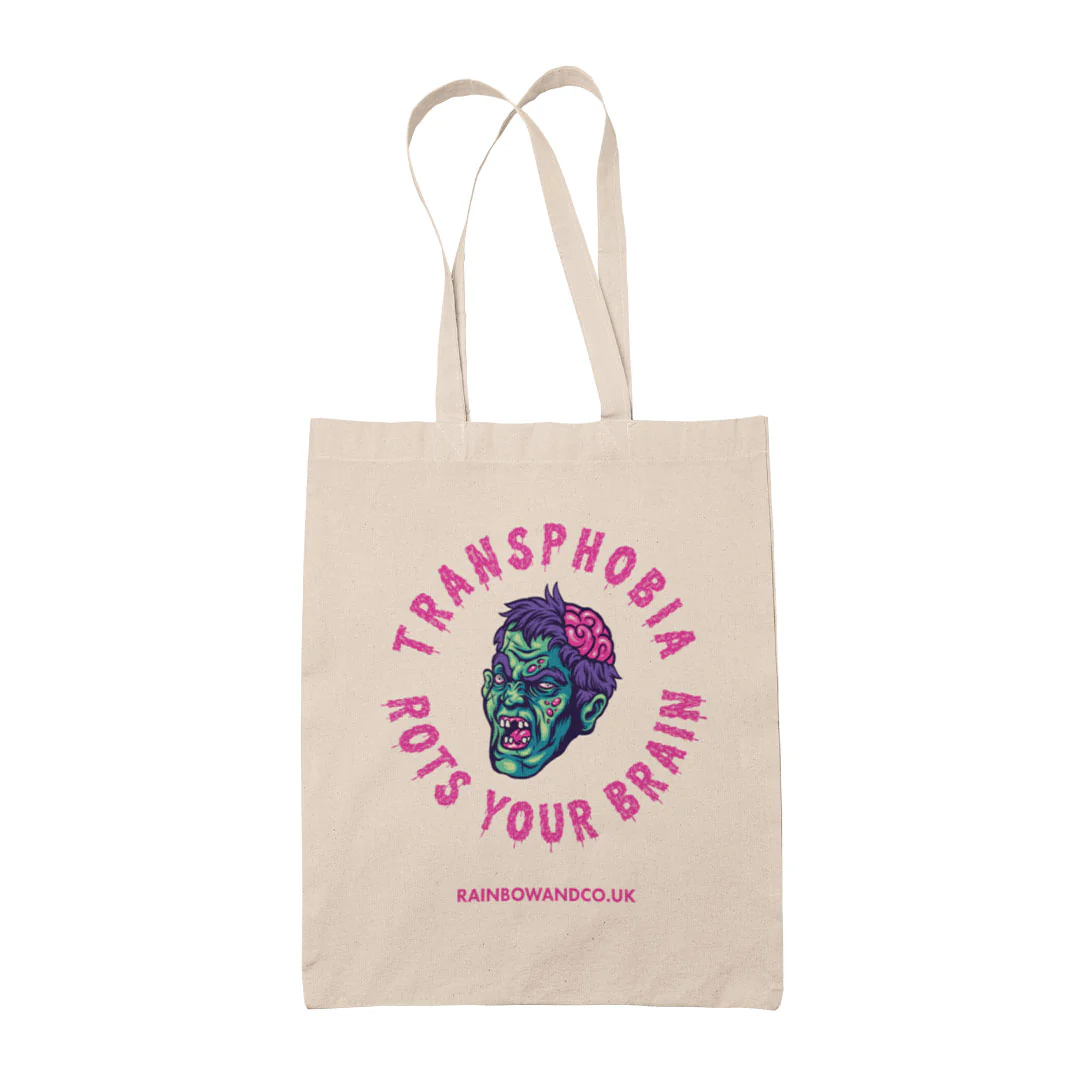 Transphobia Rots Your Brain Tote Bag - Image 2