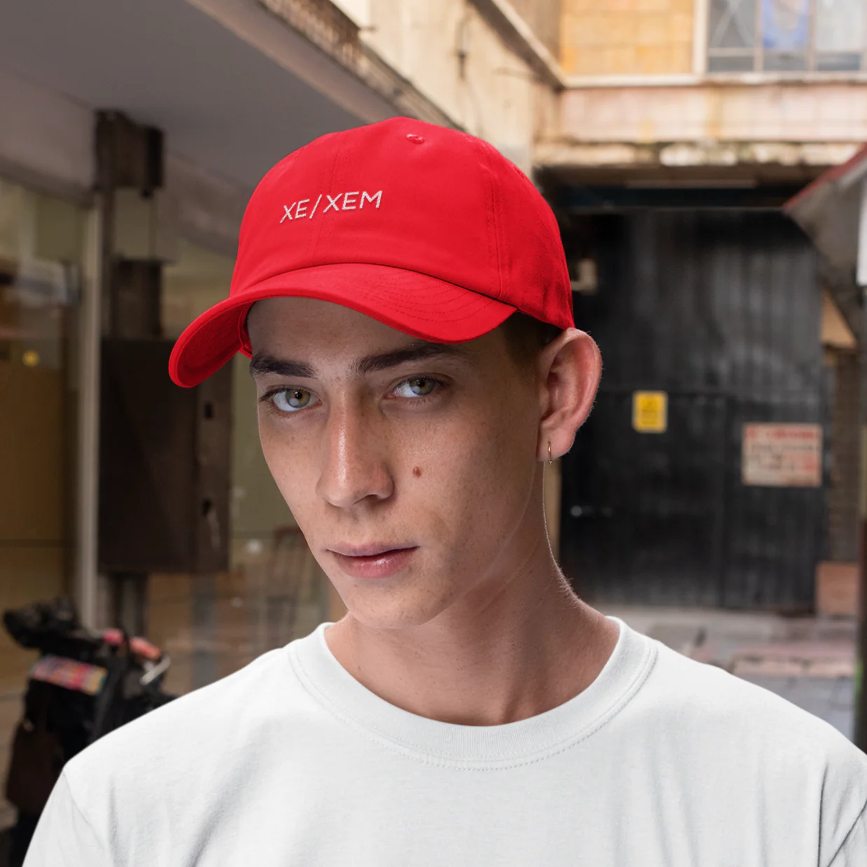 Xe/Xem Pronouns Baseball Cap - Image 5