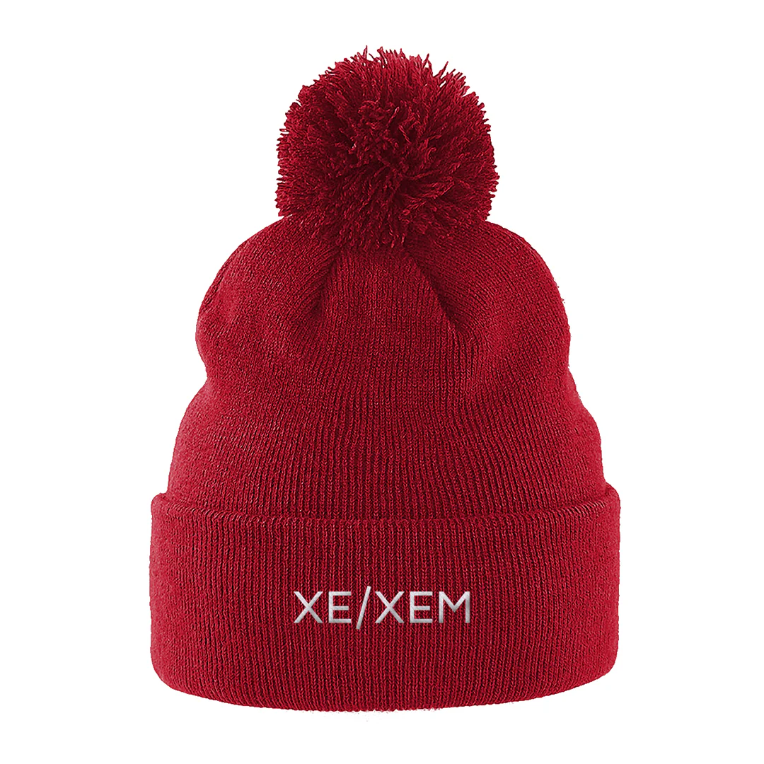 Xe/Xem Pronouns Beanie Hat - Image 2